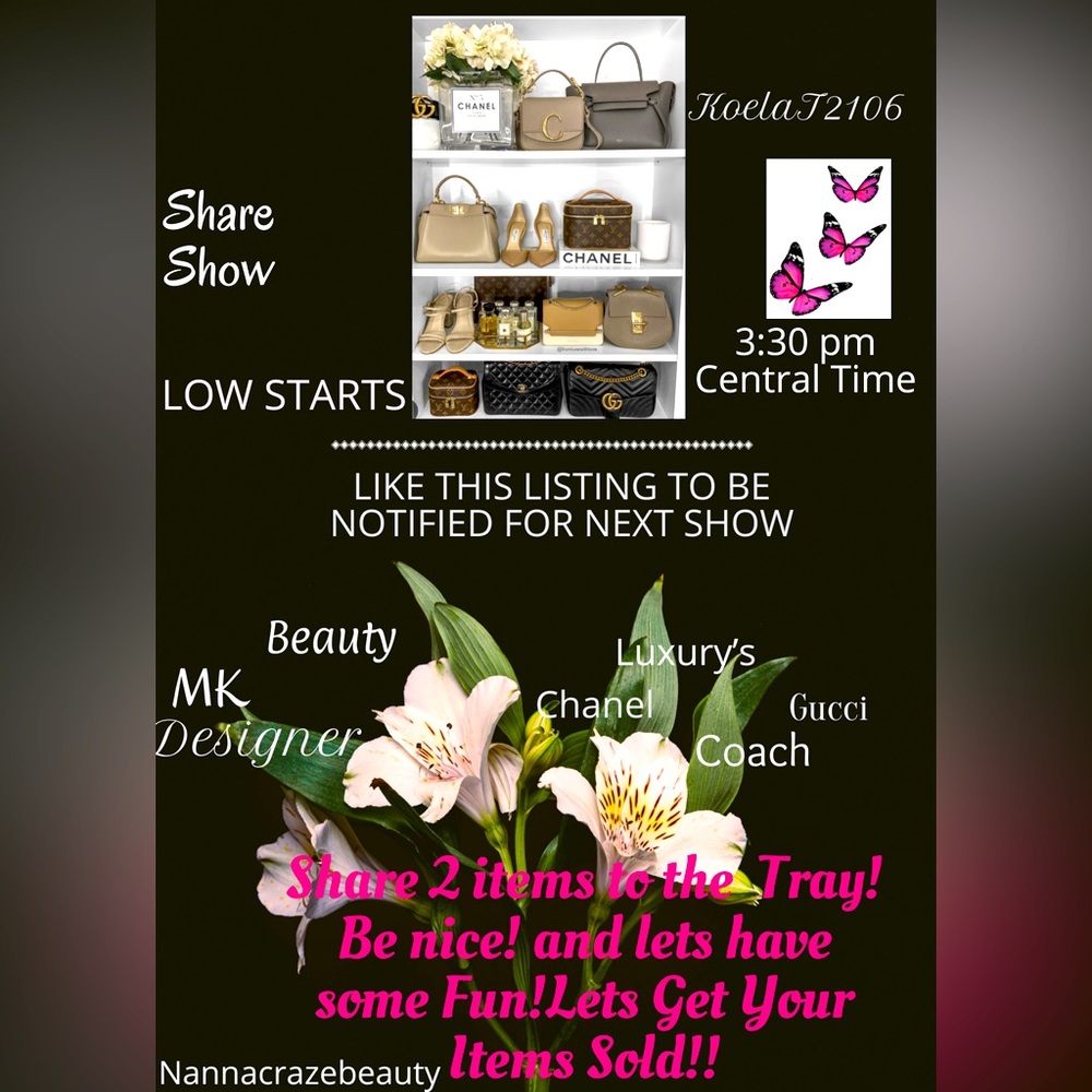 Pop Up, Stop In , Shop All, Drop 2 to tray, Drop a butterfly 🦋 and say Hello.